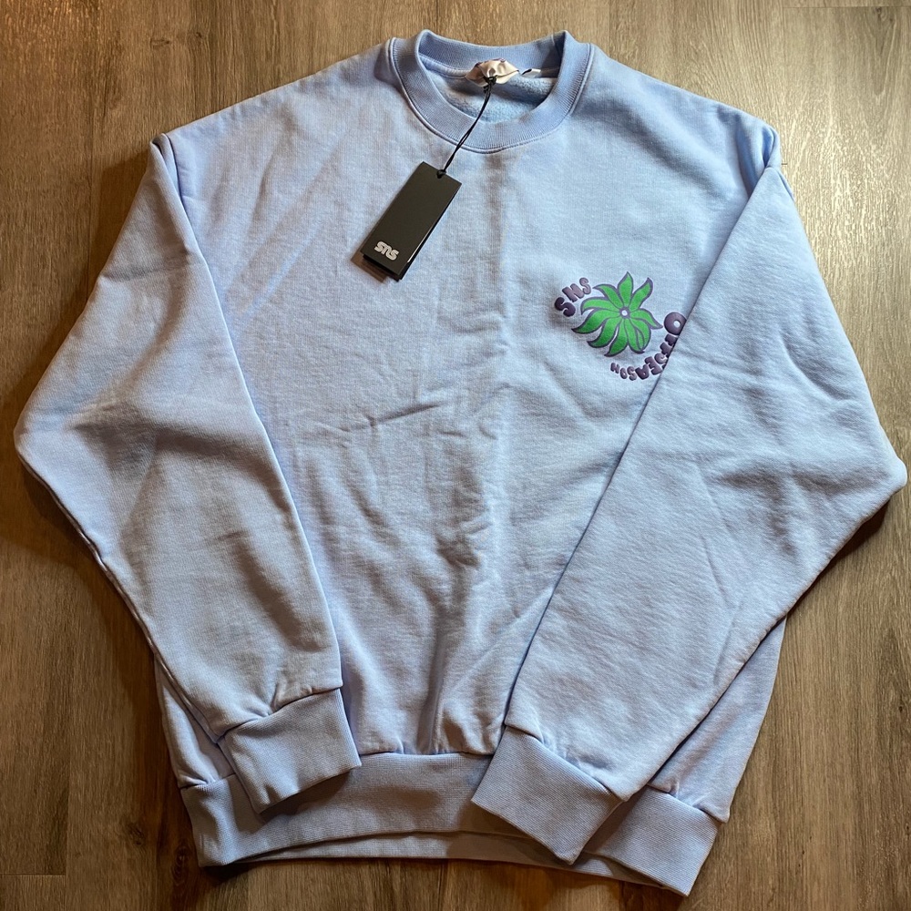 Baby blue SMS “ Sweater “